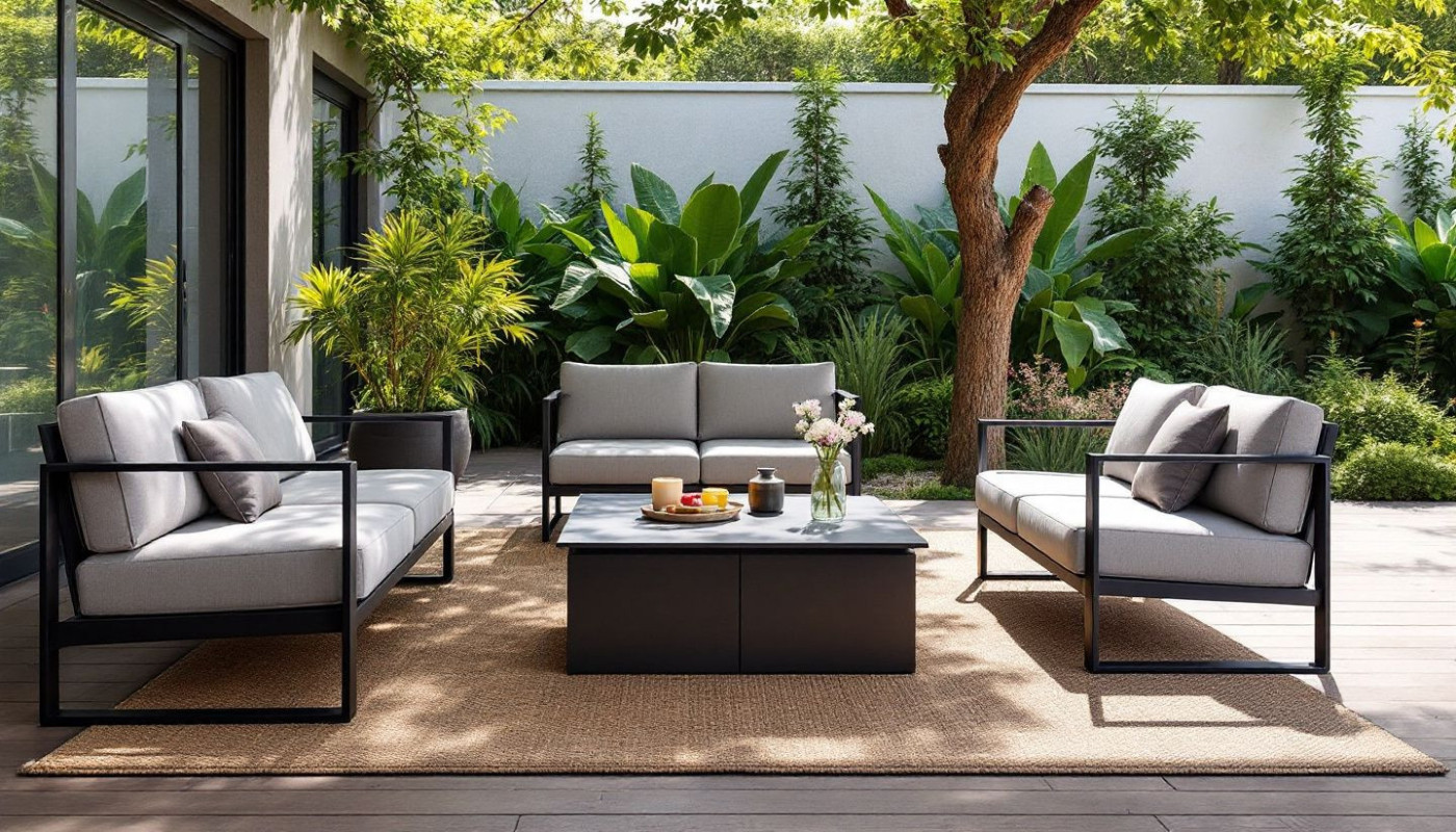 Le mobilier de jardin design : allier confort et style